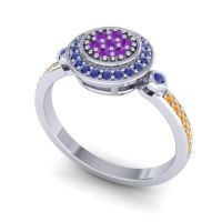 Statement Floral Pave Kendra Ring