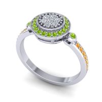 Statement Floral Pave Kendra Ring