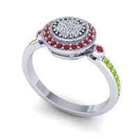 Statement Floral Pave Kendra Ring