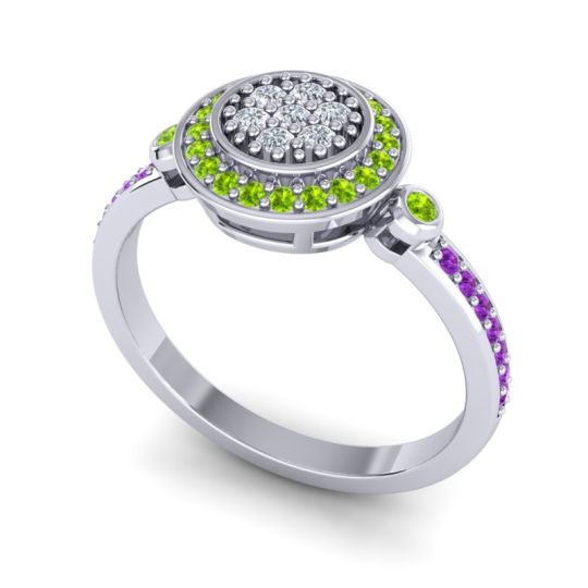 Statement Floral Pave Kendra Ring