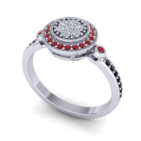 Statement Floral Pave Kendra Ring