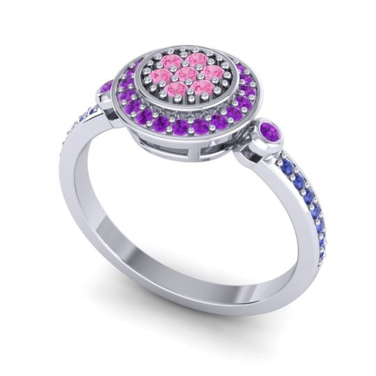 Statement Floral Pave Kendra Ring