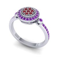 Statement Floral Pave Kendra Ring