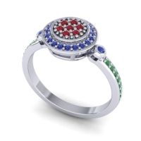 Statement Floral Pave Kendra Ring