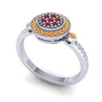 Statement Floral Pave Kendra Ring