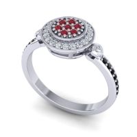 Statement Floral Pave Kendra Ring