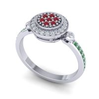 Statement Floral Pave Kendra Ring
