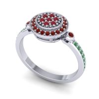 Statement Floral Pave Kendra Ring