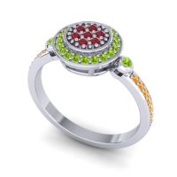 Statement Floral Pave Kendra Ring