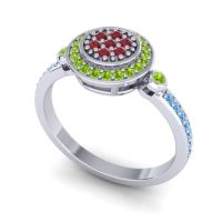 Statement Floral Pave Kendra Ring