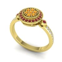 Statement Floral Pave Kendra Ring