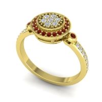Statement Floral Pave Kendra Ring