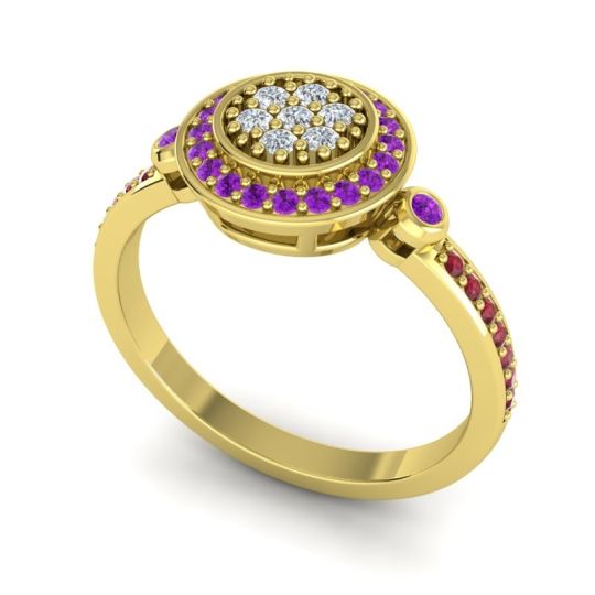 Statement Floral Pave Kendra Ring