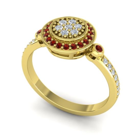 Statement Floral Pave Kendra Ring