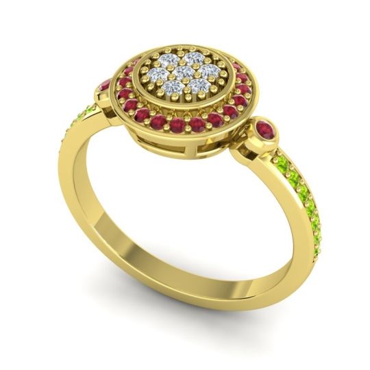 Statement Floral Pave Kendra Ring