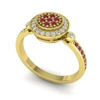 Statement Floral Pave Kendra Ring