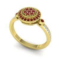 Statement Floral Pave Kendra Ring