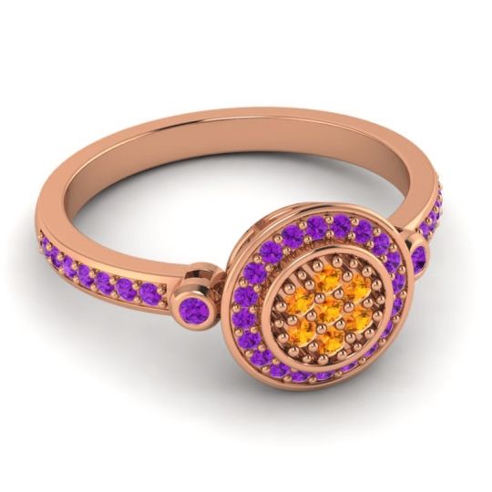 Statement Floral Pave Kendra Ring