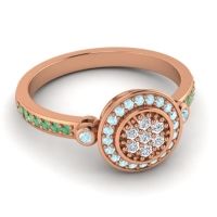 Statement Floral Pave Kendra Ring
