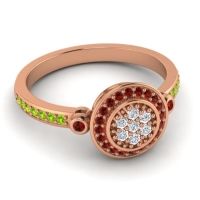 Statement Floral Pave Kendra Ring