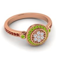Statement Floral Pave Kendra Ring