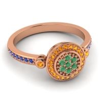 Statement Floral Pave Kendra Ring