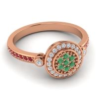 Statement Floral Pave Kendra Ring