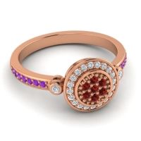 Statement Floral Pave Kendra Ring