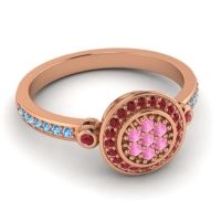 Statement Floral Pave Kendra Ring