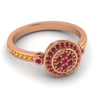 Statement Floral Pave Kendra Ring