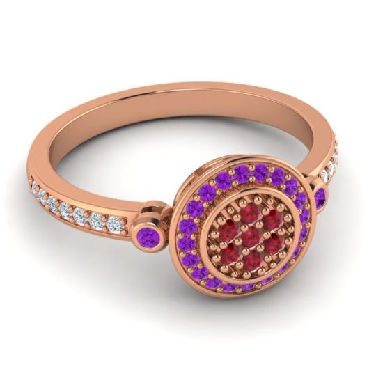 Statement Floral Pave Kendra Ring
