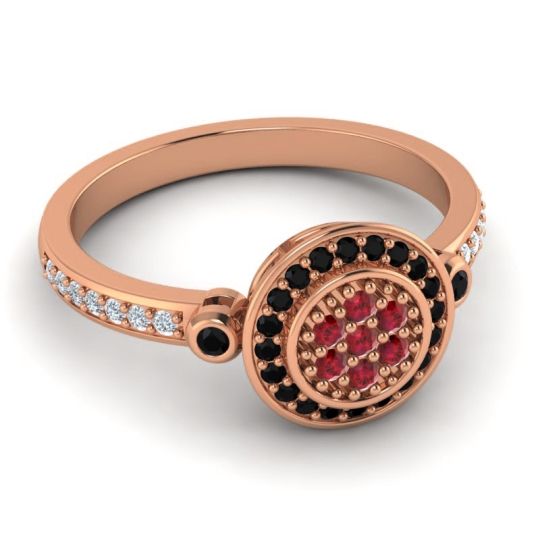 Statement Floral Pave Kendra Ring