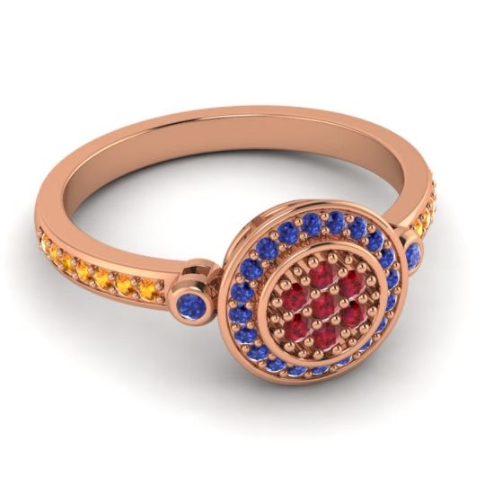 Statement Floral Pave Kendra Ring
