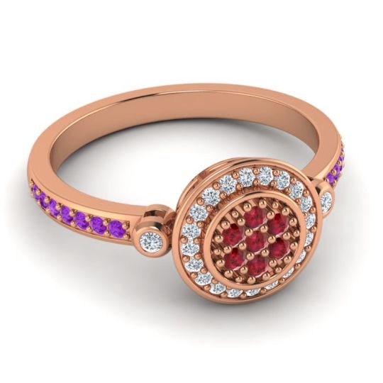 Statement Floral Pave Kendra Ring
