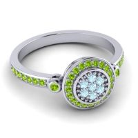 Statement Floral Pave Kendra Ring