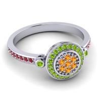 Statement Floral Pave Kendra Ring