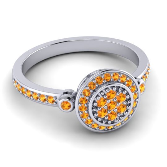 Statement Floral Pave Kendra Ring