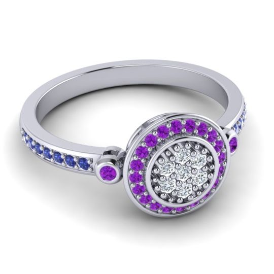 Statement Floral Pave Kendra Ring