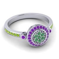 Statement Floral Pave Kendra Ring