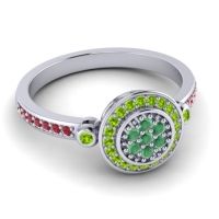Statement Floral Pave Kendra Ring