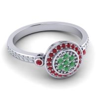 Statement Floral Pave Kendra Ring