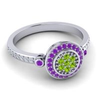 Statement Floral Pave Kendra Ring