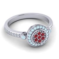Statement Floral Pave Kendra Ring