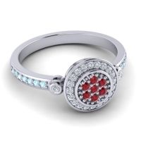 Statement Floral Pave Kendra Ring