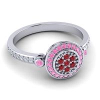 Statement Floral Pave Kendra Ring