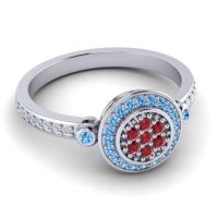 Statement Floral Pave Kendra Ring