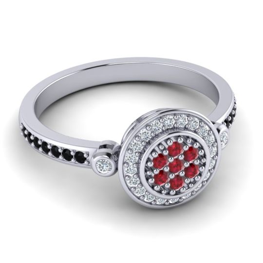 Statement Floral Pave Kendra Ring