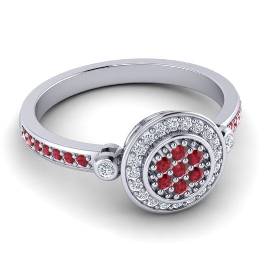 Statement Floral Pave Kendra Ring