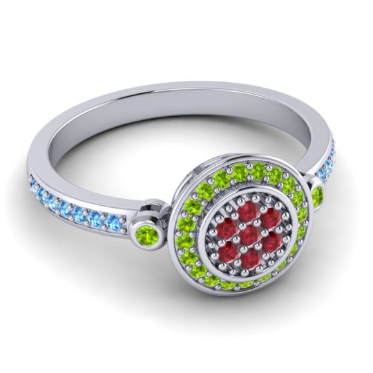 Statement Floral Pave Kendra Ring