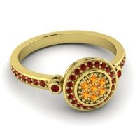 Statement Floral Pave Kendra Ring